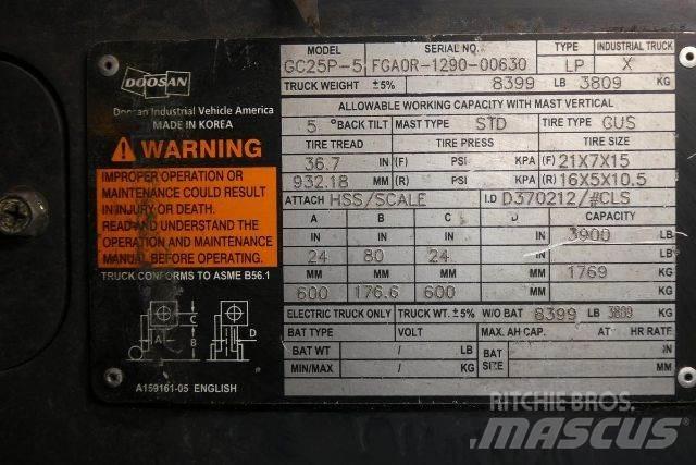 Doosan GC25P-5 شاحنات ذات رافعات شوكية - أخرى