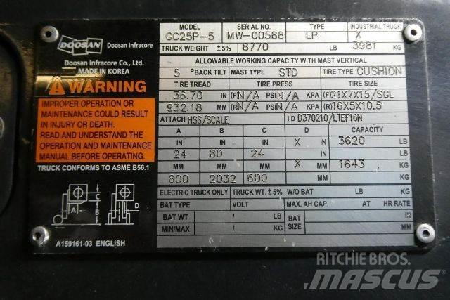 Doosan GC25P-5 شاحنات ذات رافعات شوكية - أخرى