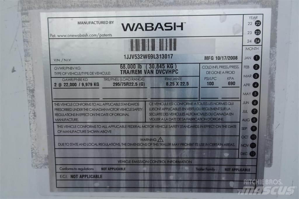 Wabash DVHDHPC مقطورات ذات هيكل صندوقي