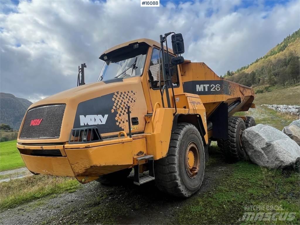 Moxy MT26 dumper. ساحبات مفصلية