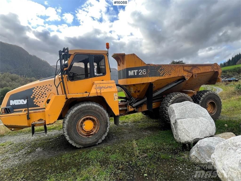 Moxy MT26 dumper. ساحبات مفصلية