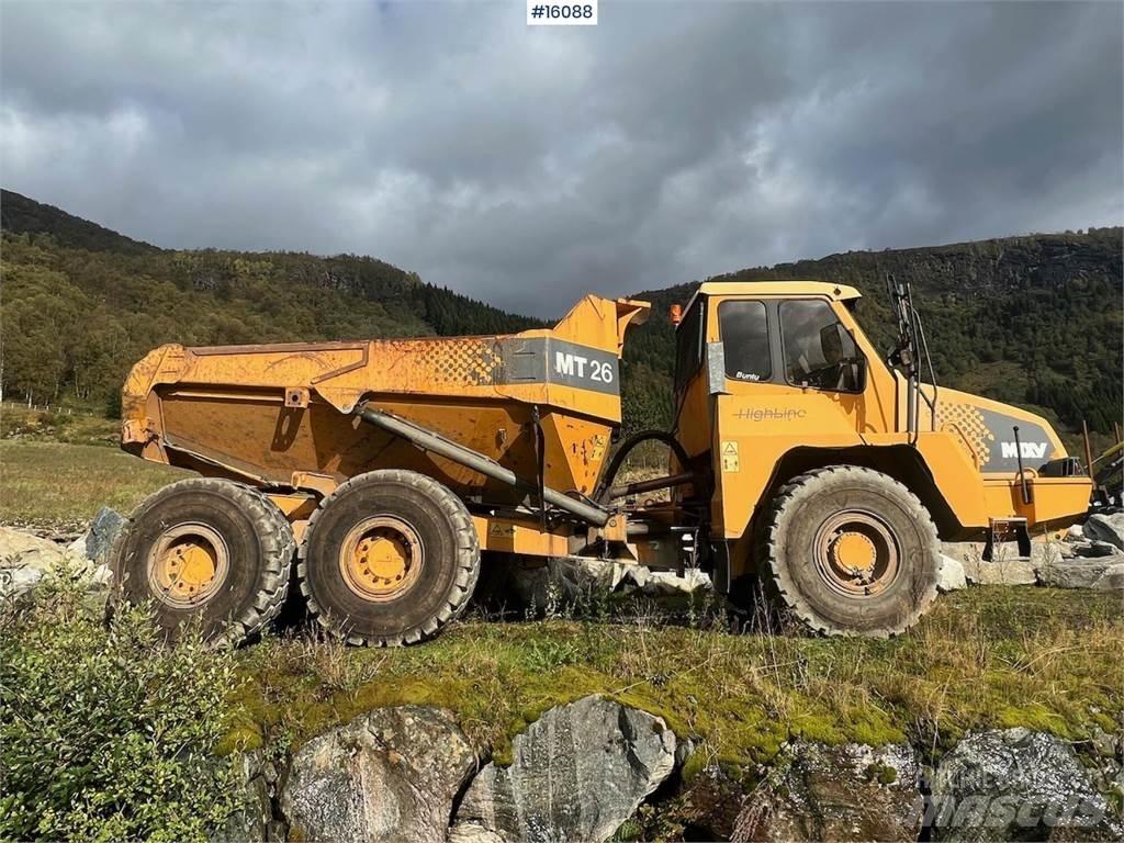 Moxy MT26 dumper. ساحبات مفصلية