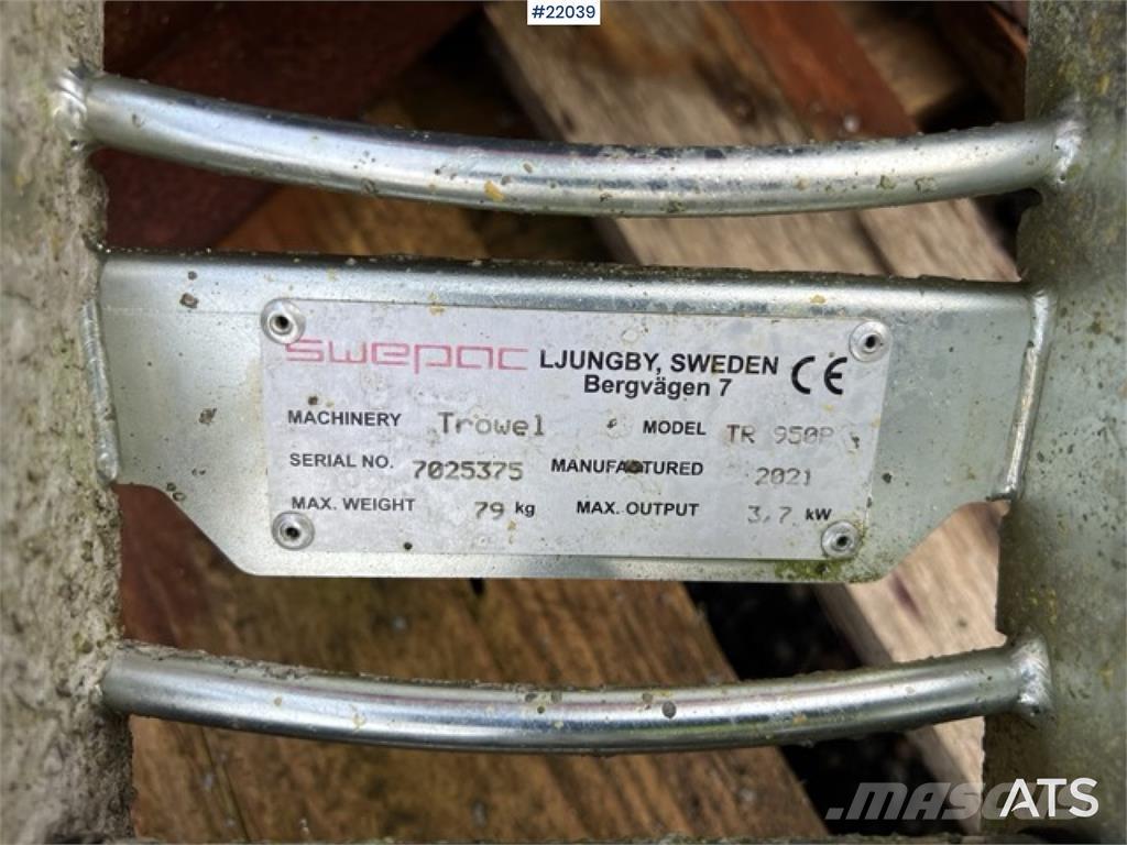 Swepac TR 950R ملحقات خرسانة