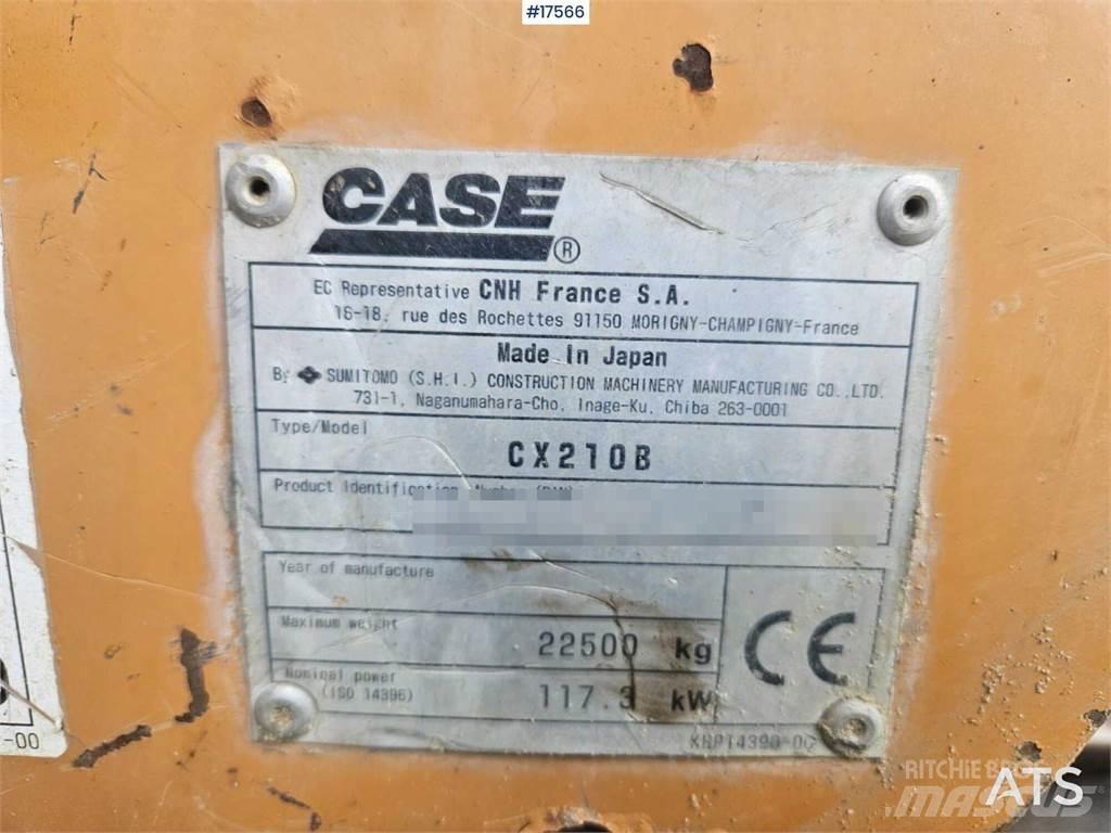 CASE CX210B حفارات زحافة