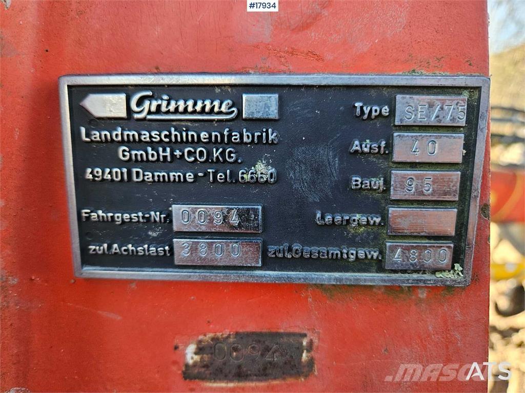 Grimme SE / 75 حصادات