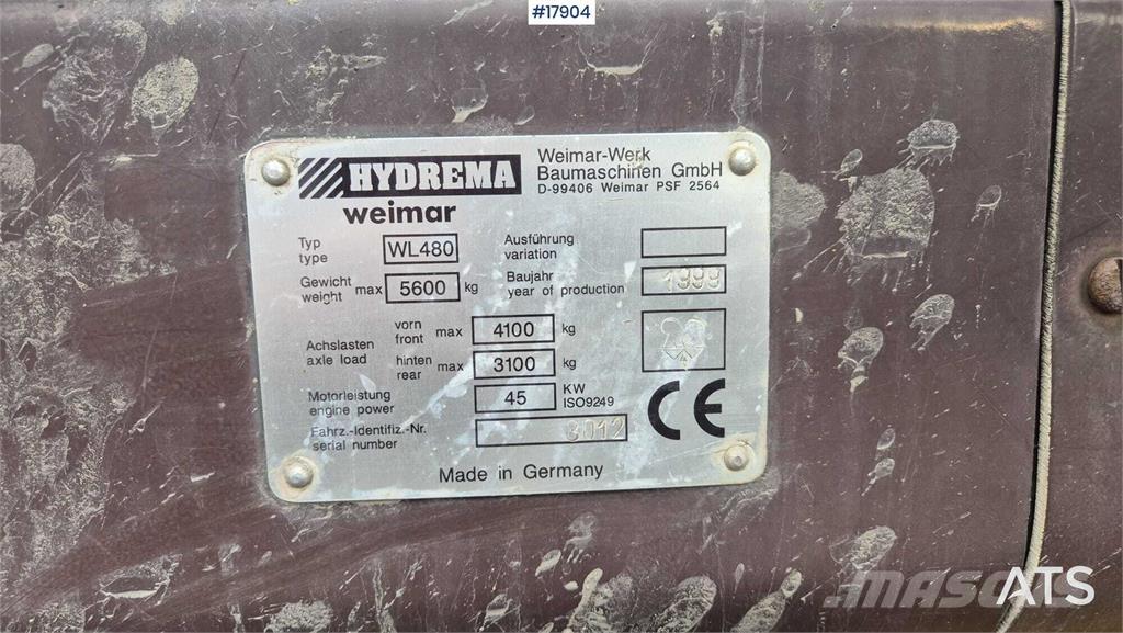 Hydrema WL 480 لوادر بعجل