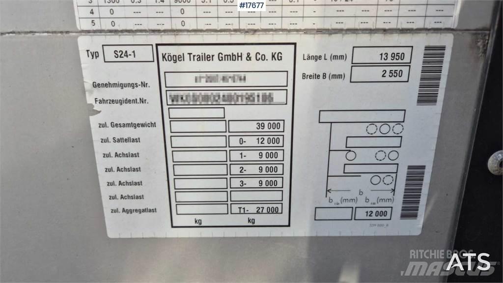 Kögel S-24 نصف مقطورات بباب جانبي