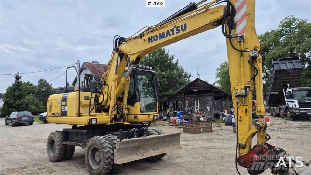 Komatsu PW 160 حفارات بعجل