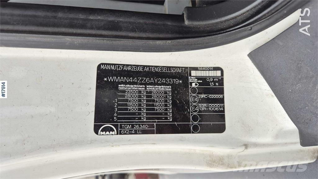 MAN TGM 26.340 شاحنات الرافعات