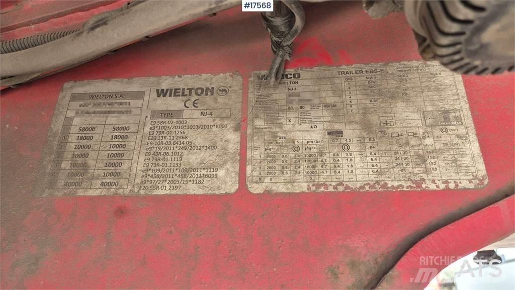 Wielton NJ 4 نصف مقطورة مسطحة منخفضة
