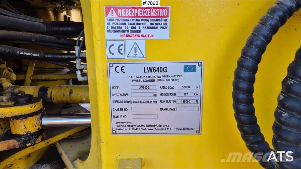 XCMG LW 640 G لوادر بعجل
