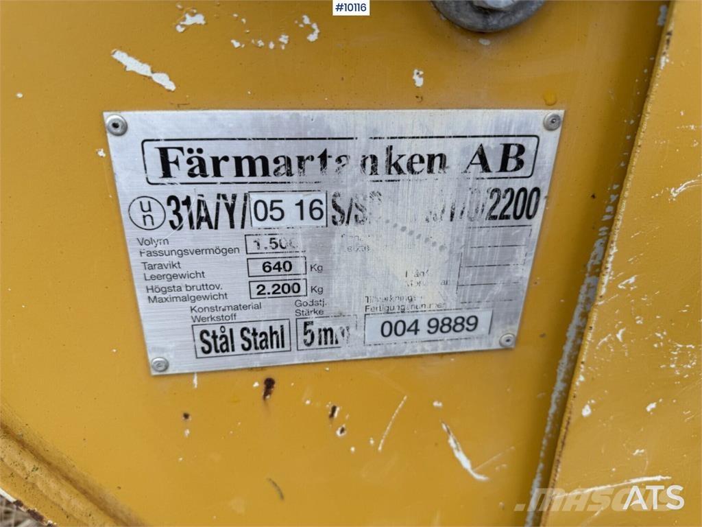  Färmartanken 1500 L مكونات أخرى