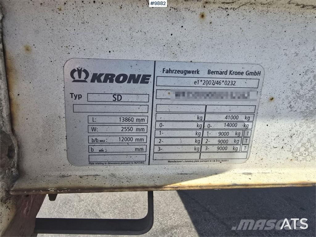 Krone trailer نصف مقطورات بباب جانبي
