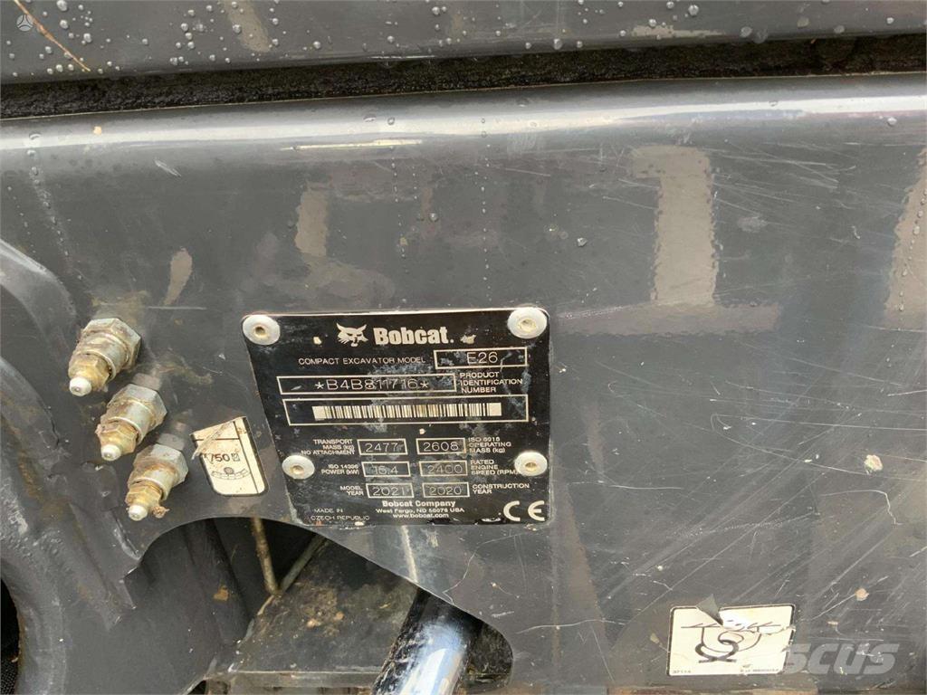 Bobcat E26 حفارات صغيرة أقل من 7 طن (حفارات صغيرة)