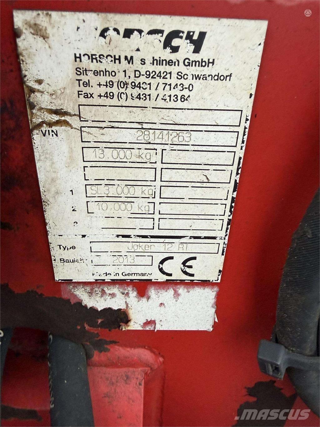 Horsch Joker 12RT زلاقات ميدانية