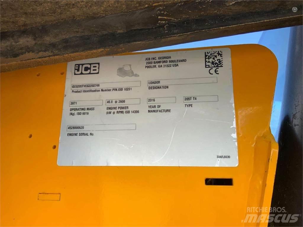 JCB 205T لوادر ذات جرافات عكسية