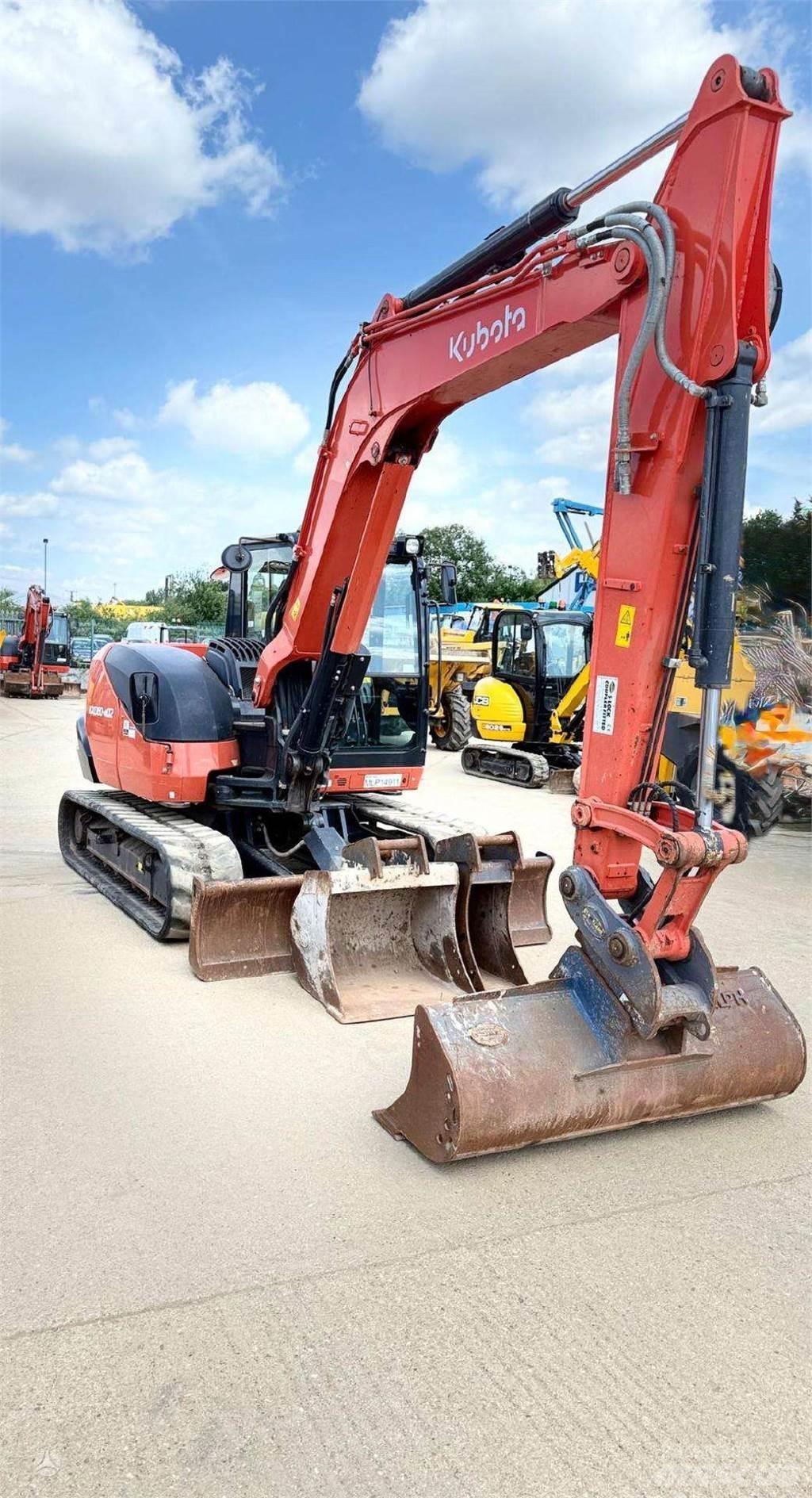 Kubota KX080-4 حفارات زحافة