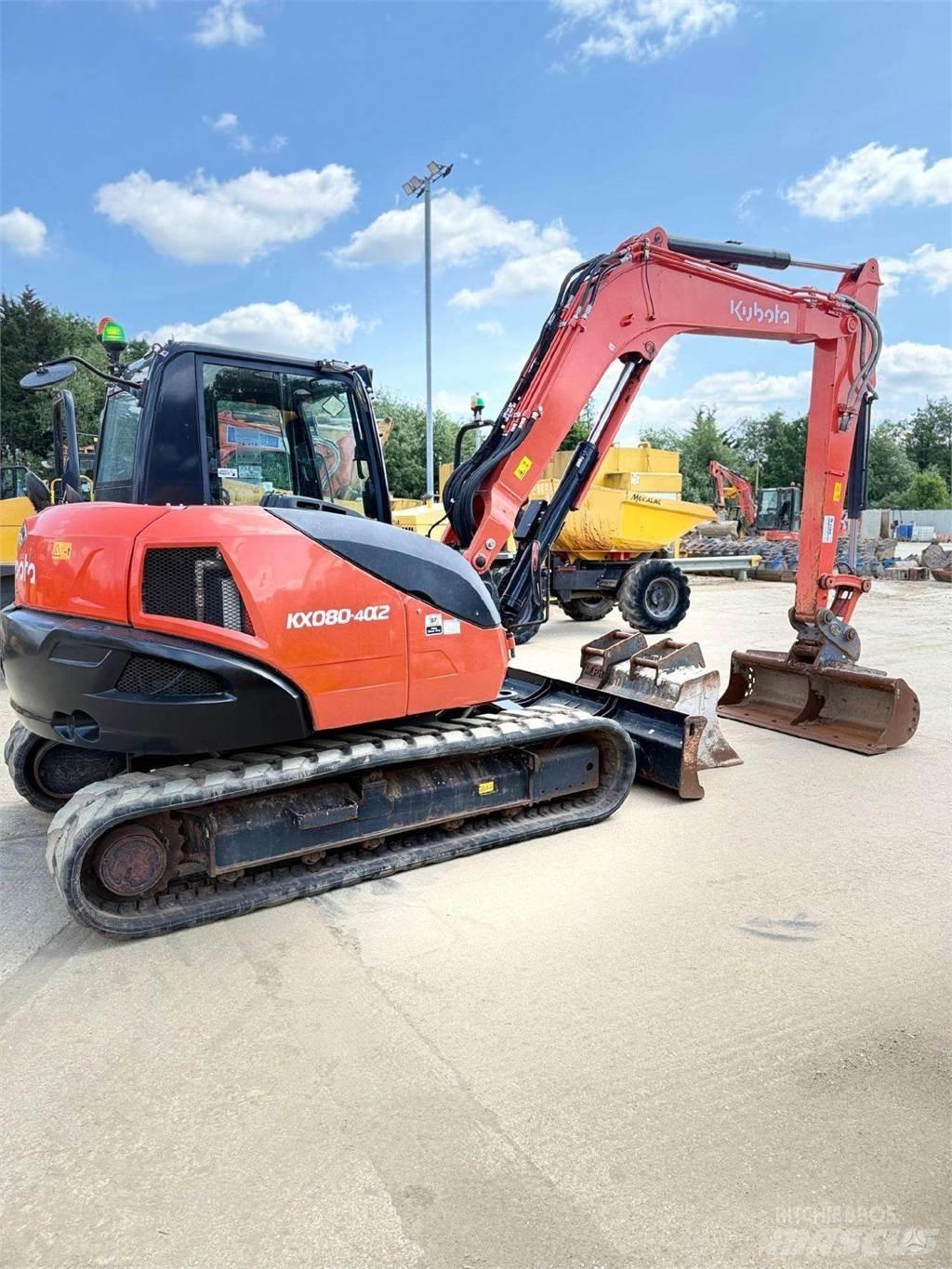 Kubota KX080-4 حفارات زحافة