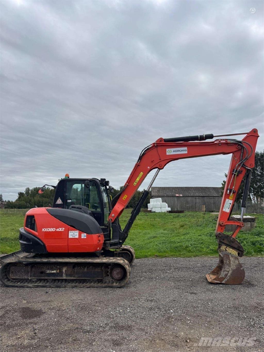 Kubota KX080-4a2 حفارات زحافة