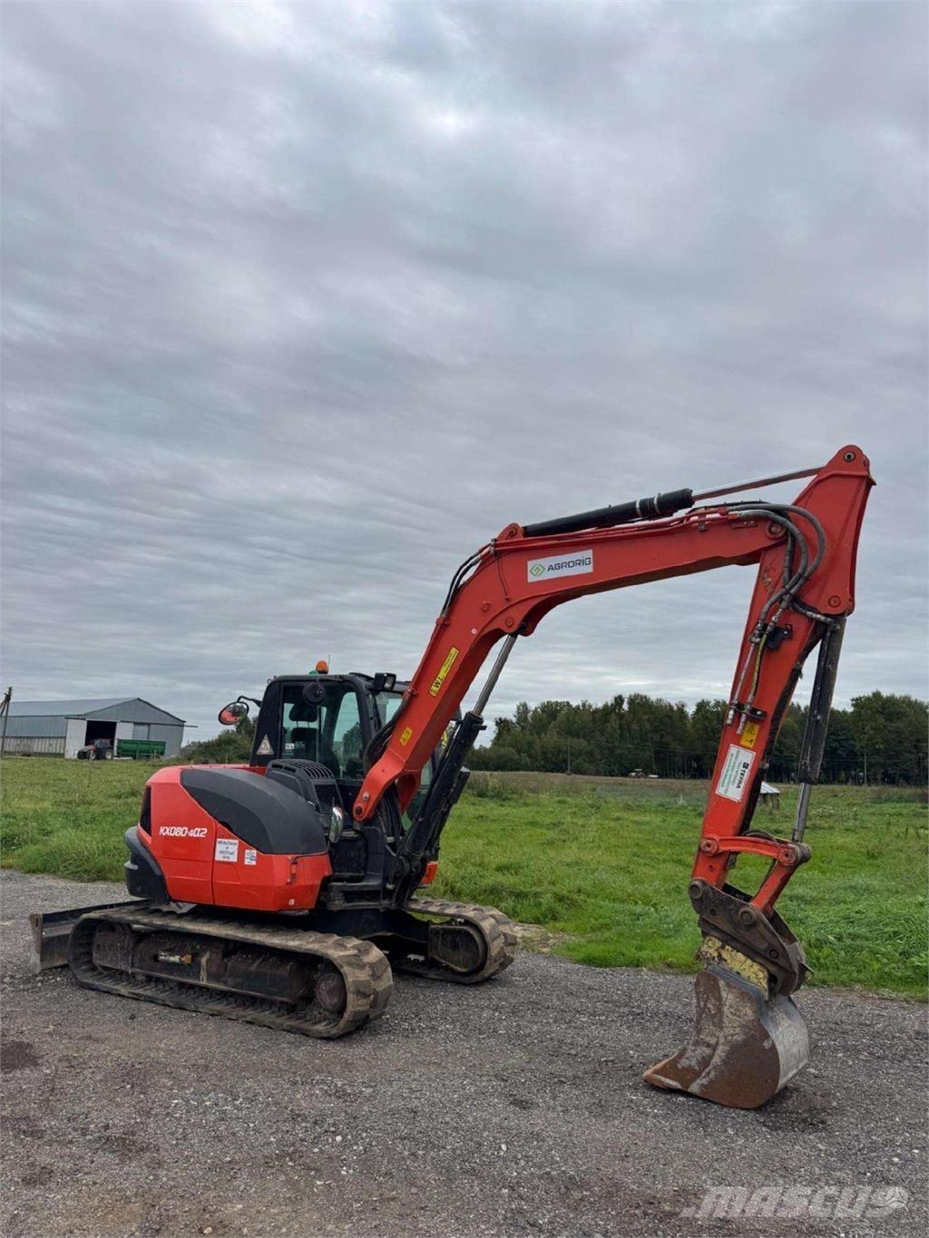 Kubota KX080-4a2 حفارات زحافة