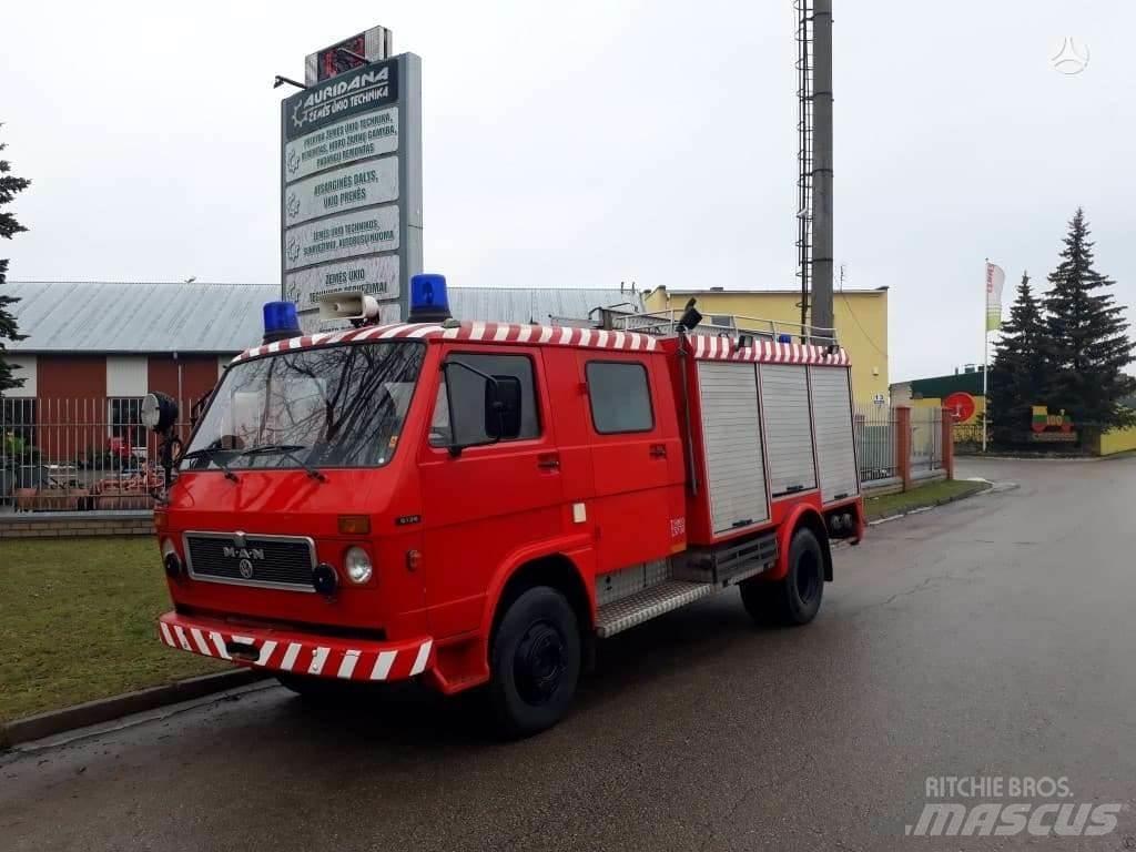 MAN VW 9136 شاحنات حريق
