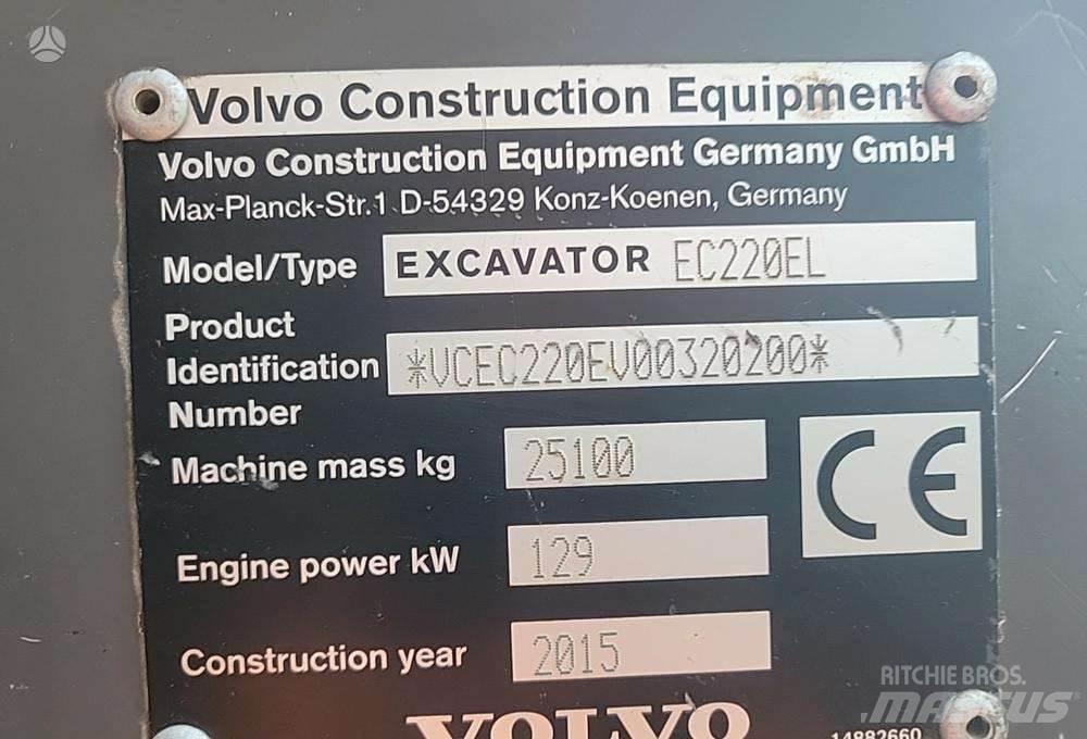 Volvo EC220E حفارات زحافة