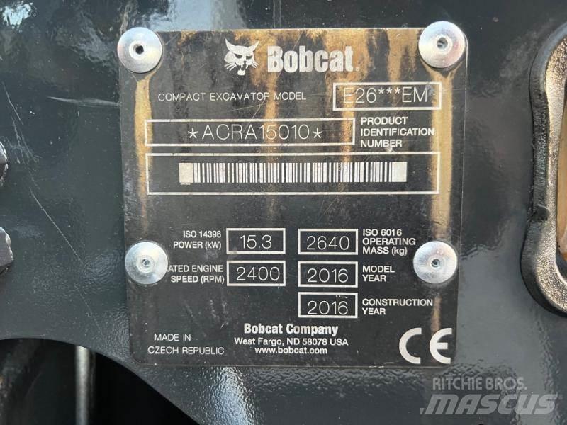 Bobcat E 26 حفارات صغيرة أقل من 7 طن (حفارات صغيرة)