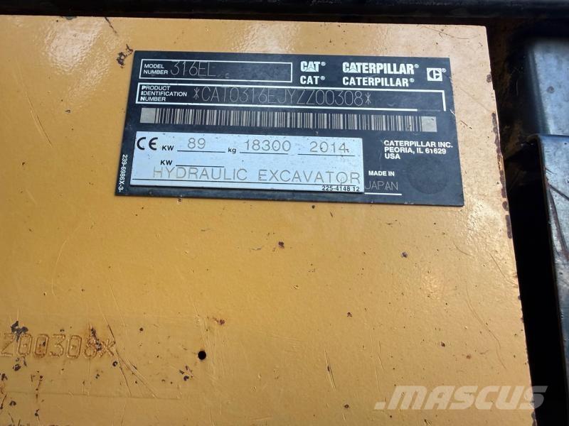 CAT 316E حفارات زحافة