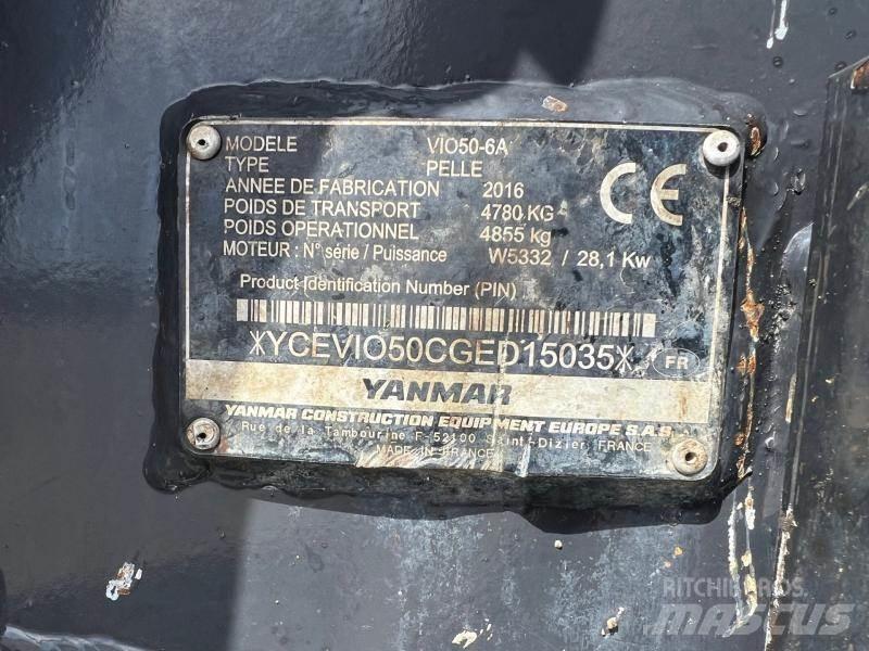 Yanmar ViO50 حفارات صغيرة أقل من 7 طن (حفارات صغيرة)