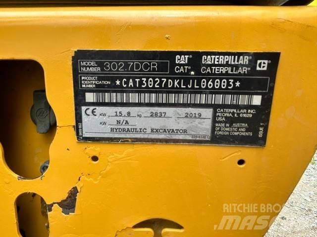 CAT 302.7 حفارات صغيرة أقل من 7 طن (حفارات صغيرة)