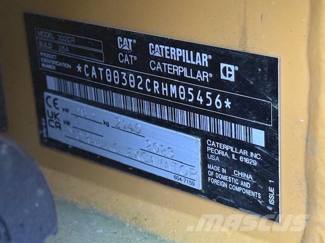 CAT 302 CR حفارات صغيرة أقل من 7 طن (حفارات صغيرة)