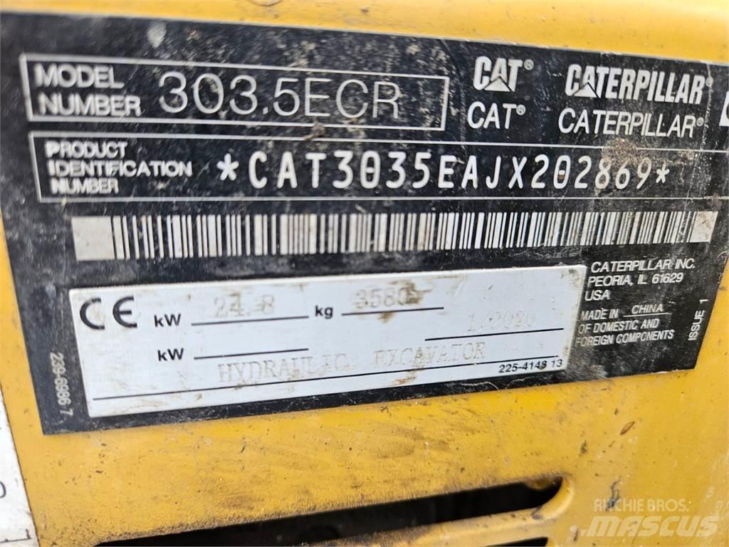 CAT 303.5ECR حفارات صغيرة أقل من 7 طن (حفارات صغيرة)