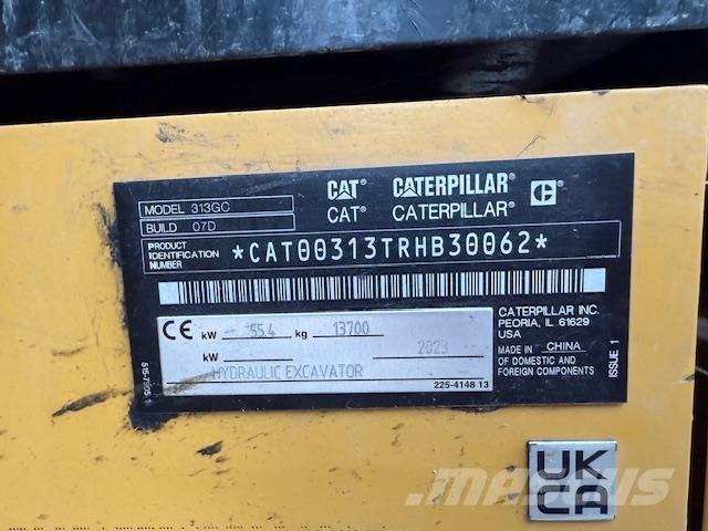 CAT 313-07 GC حفارات زحافة