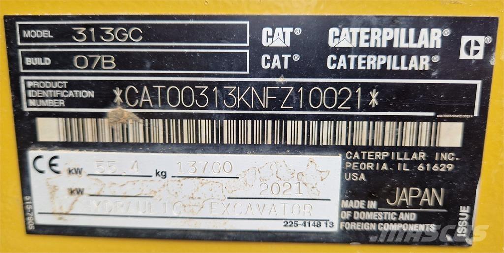 CAT 313GC حفارات زحافة