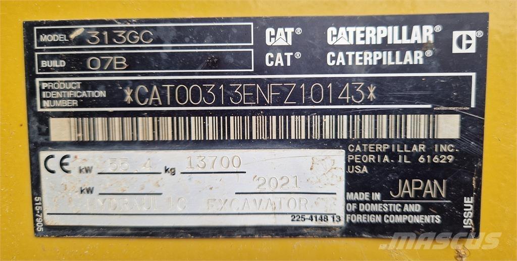 CAT 313GC حفارات زحافة