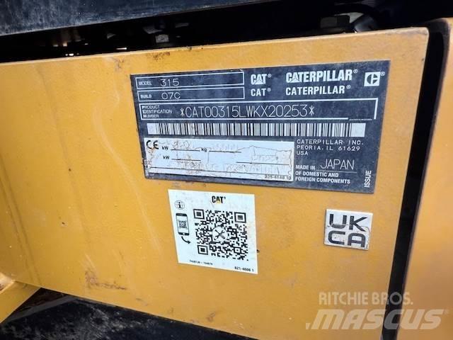 CAT 315 حفارات زحافة