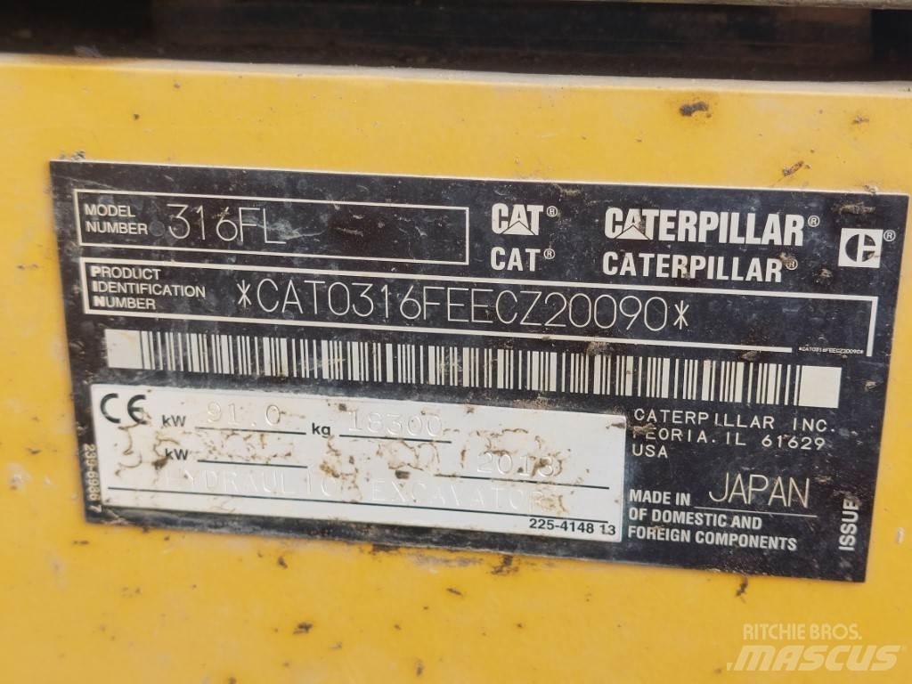 CAT 316FL حفارات زحافة