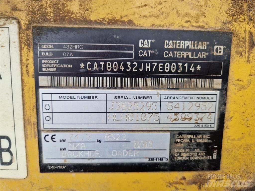 CAT 432-07 لوادر ذات جرافات عكسية