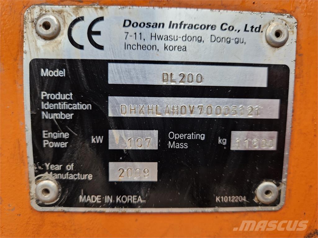 Doosan DL200 لوادر بعجل