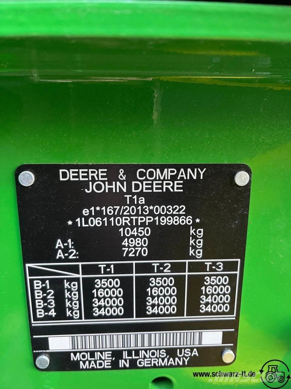 John Deere 6R 110 الجرارات
