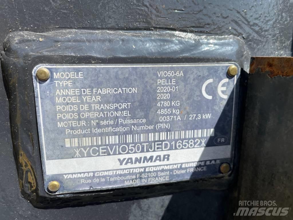 Yanmar Vio 50-6 حفارات صغيرة أقل من 7 طن (حفارات صغيرة)