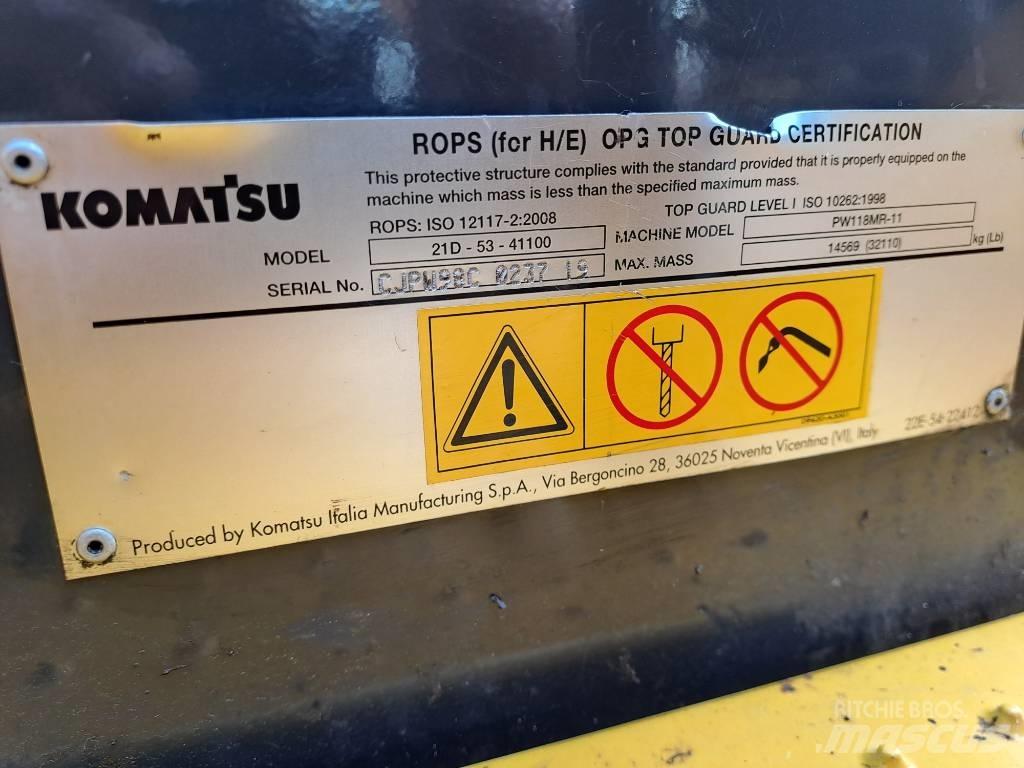 Komatsu PW118MR-11 حفارات بعجل