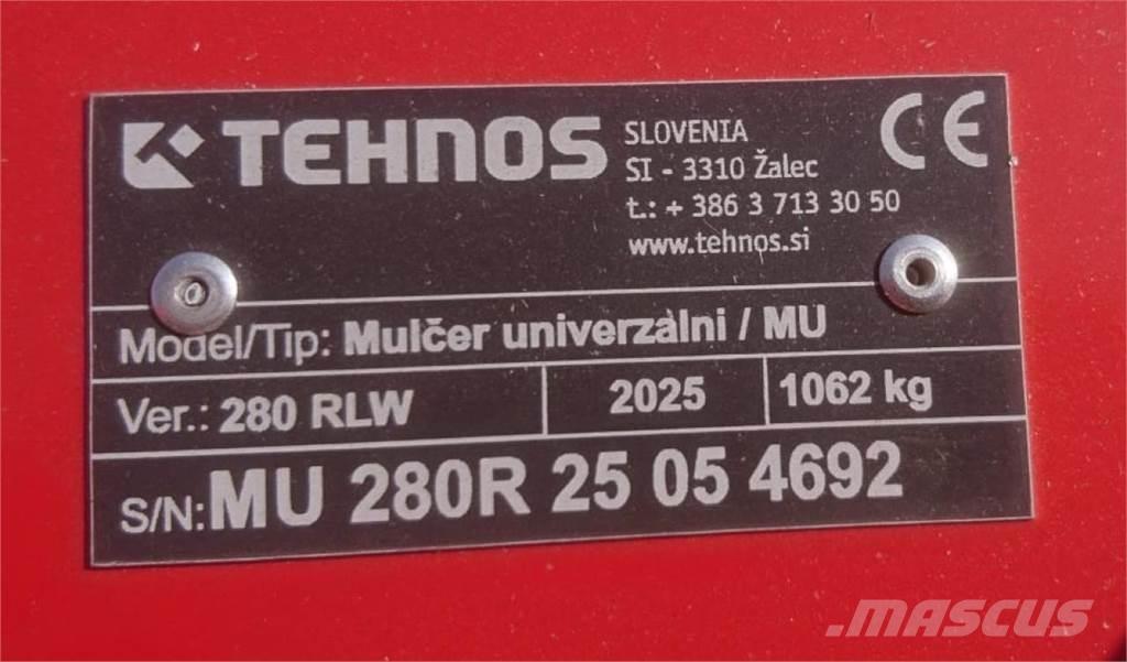 Tehnos MU 280 LW جزازات وأغطية المراعي