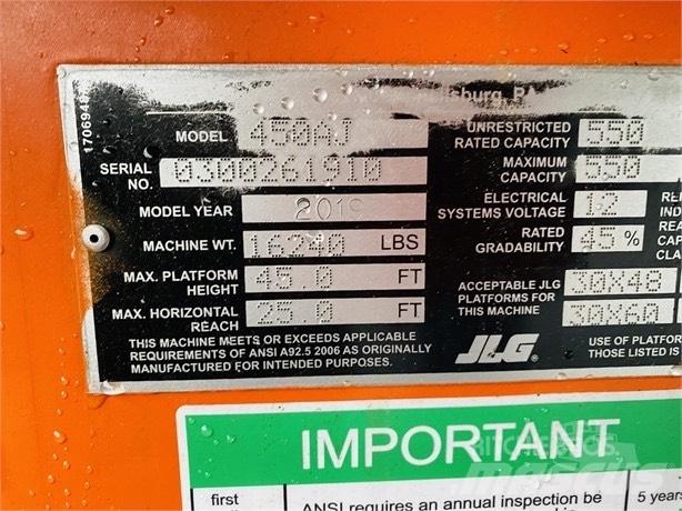 JLG 450 A رافعات سلة مفصلية
