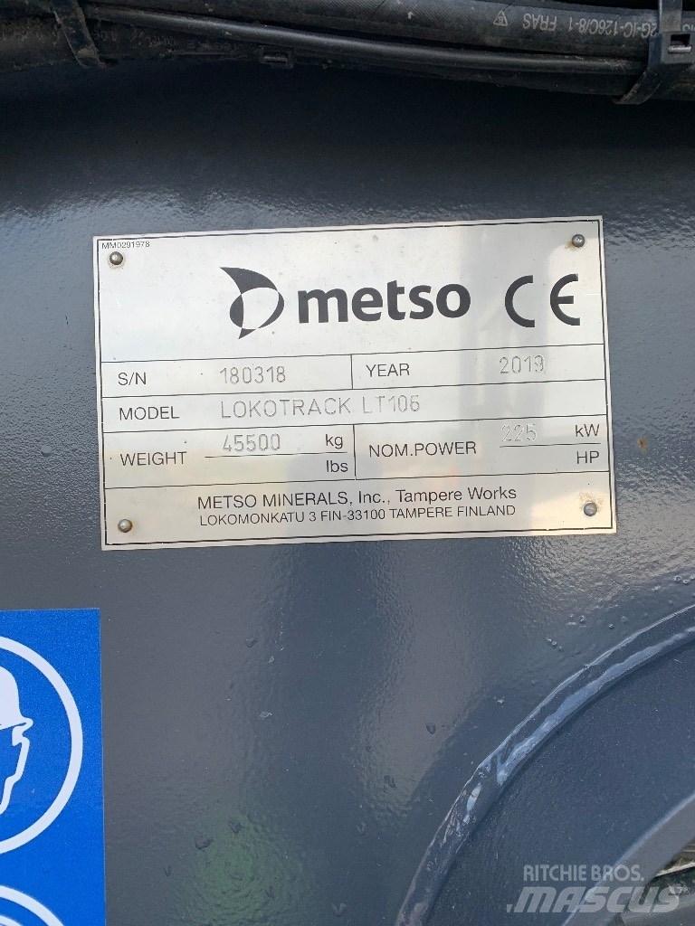 Metso LT 106 الكسارات المتنقلة