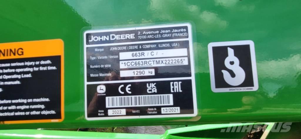 John Deere 663 R ملحقات أمامية للوادر