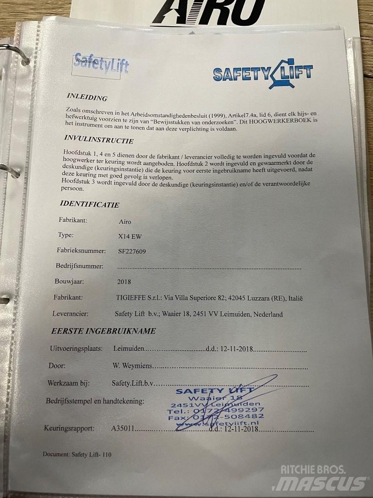 Airo X 14 EW رافعات مقصية الشكل