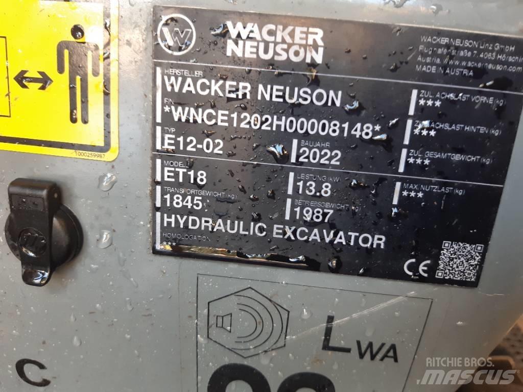 Wacker Neuson ET18 حفارات زحافة