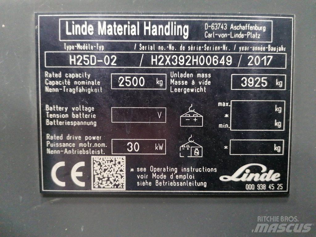 Linde H25D-02 شاحنات الديزل