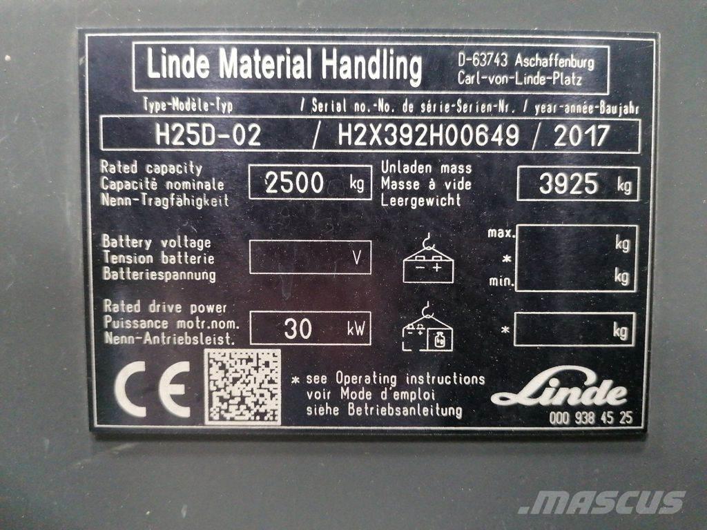 Linde H25D-02 شاحنات الديزل
